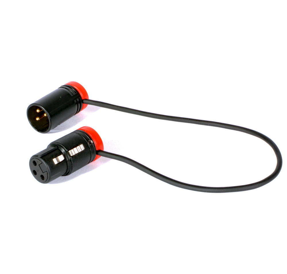 BPM Audiokabel 3-pol XLR-Stecker 90° / 3-pol XLR-Buchse 90° 0,3m