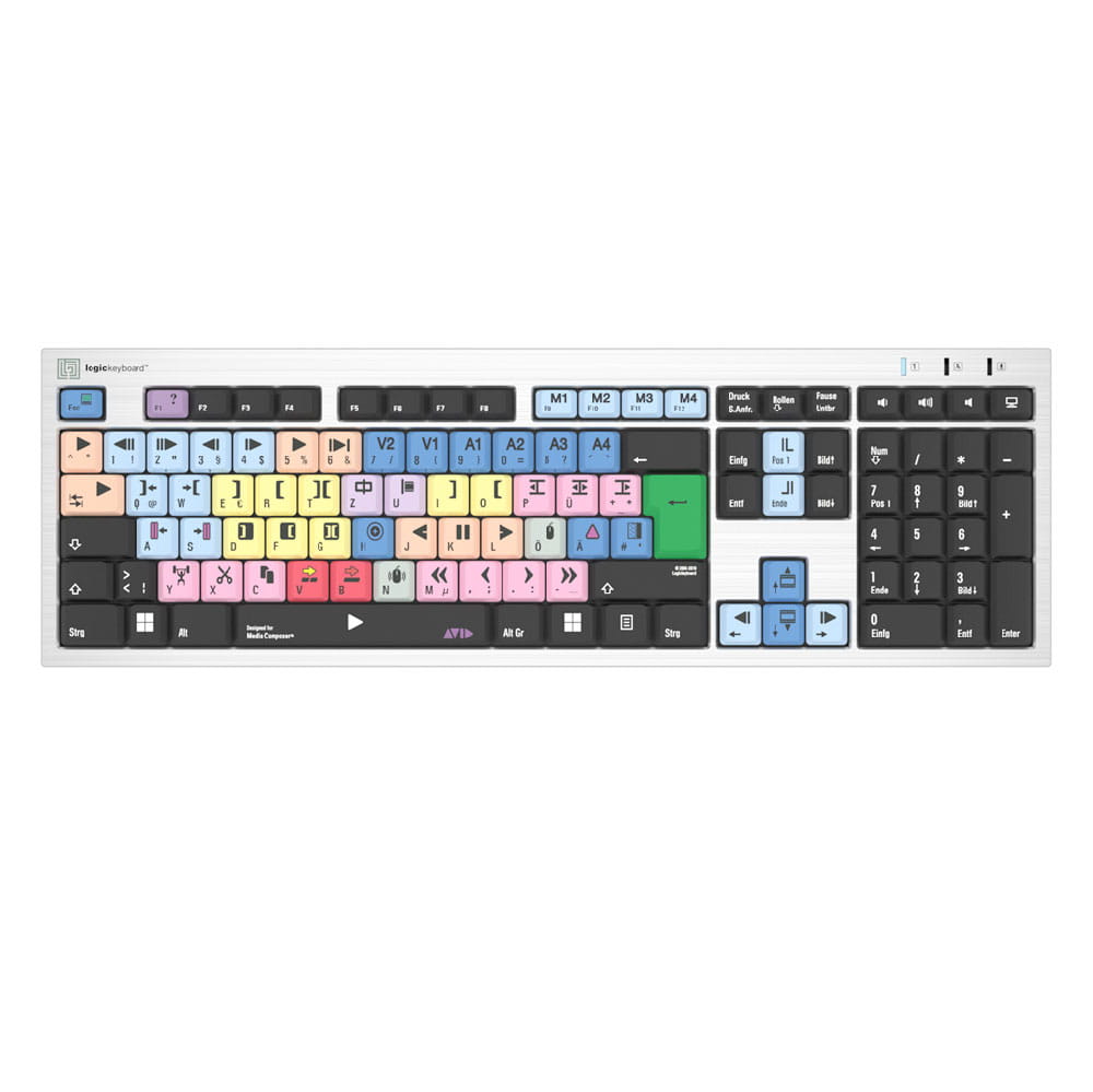 LogicKeyboard Keyboard Avid Media Composer Slim dt. (PC/Slim